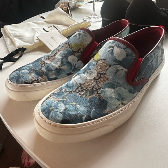 Gucci GG Supreme Monogram Blooms slip-on sneakers. - Picture 5 of 5